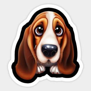 Furrific Basset Hound Sticker